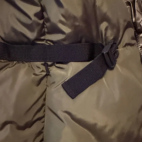 Moncler Green Sirli Hooded Zip Up Short Down Puffer Coat Jacket Size 3 Large - Picture 9 of 15